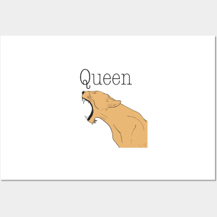 Queen lioness Posters and Art